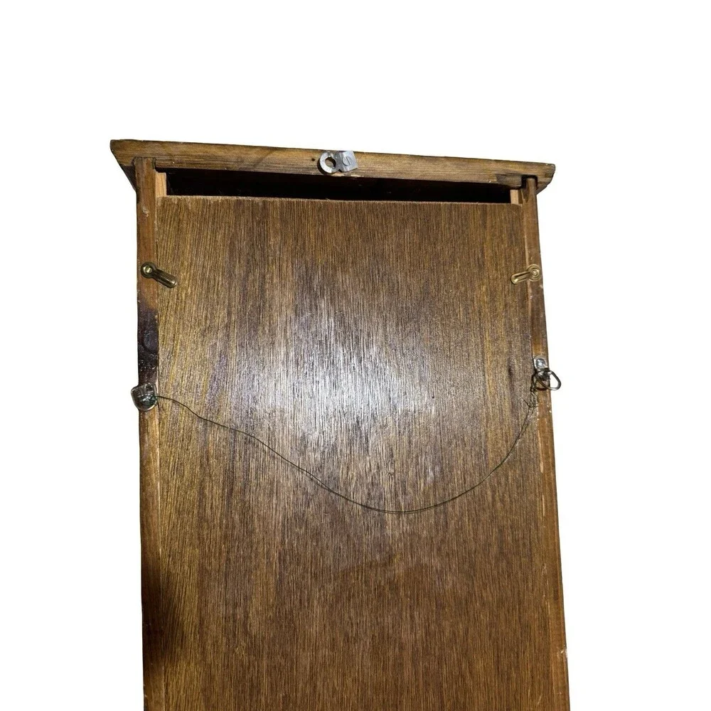 Emperor Clock Company Wall Mount Regulator Chime Display No Key Turns On Chimes